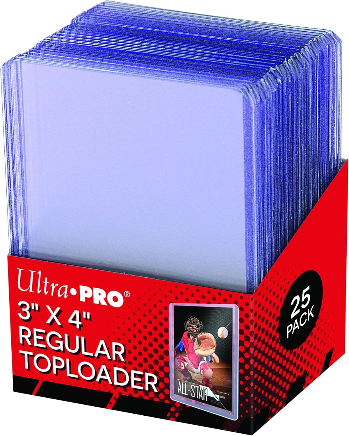 Ultra Pro 3″ X 4″ Clear Regular Toploader 25ct Top Loaders for 3×4,