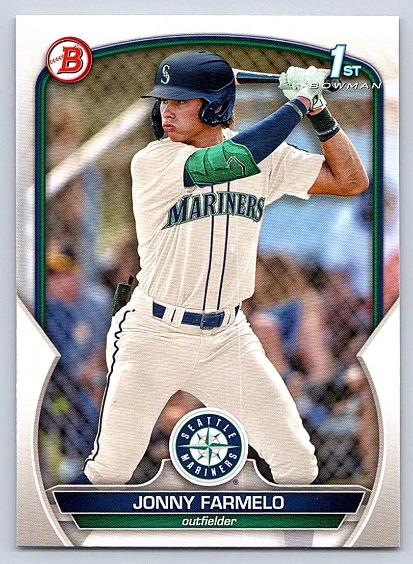 JONNY FARMELO MARINERS RC 1st card 2023 BOWMAN DRAFT #BD-177