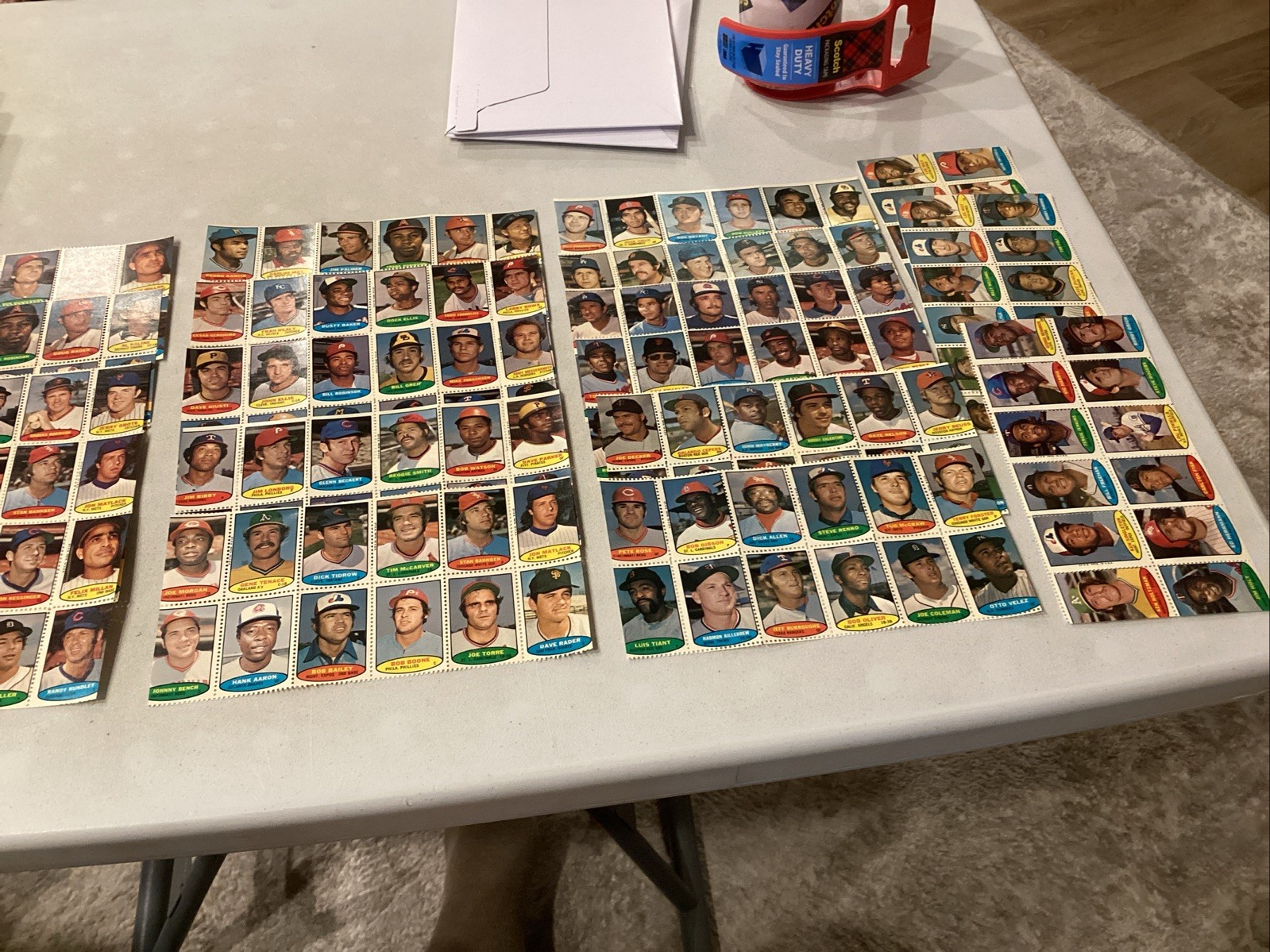 1974 Topps BB Stamp Panel Complete “ Mint” Set (288)-Stamps W/Free Shipping