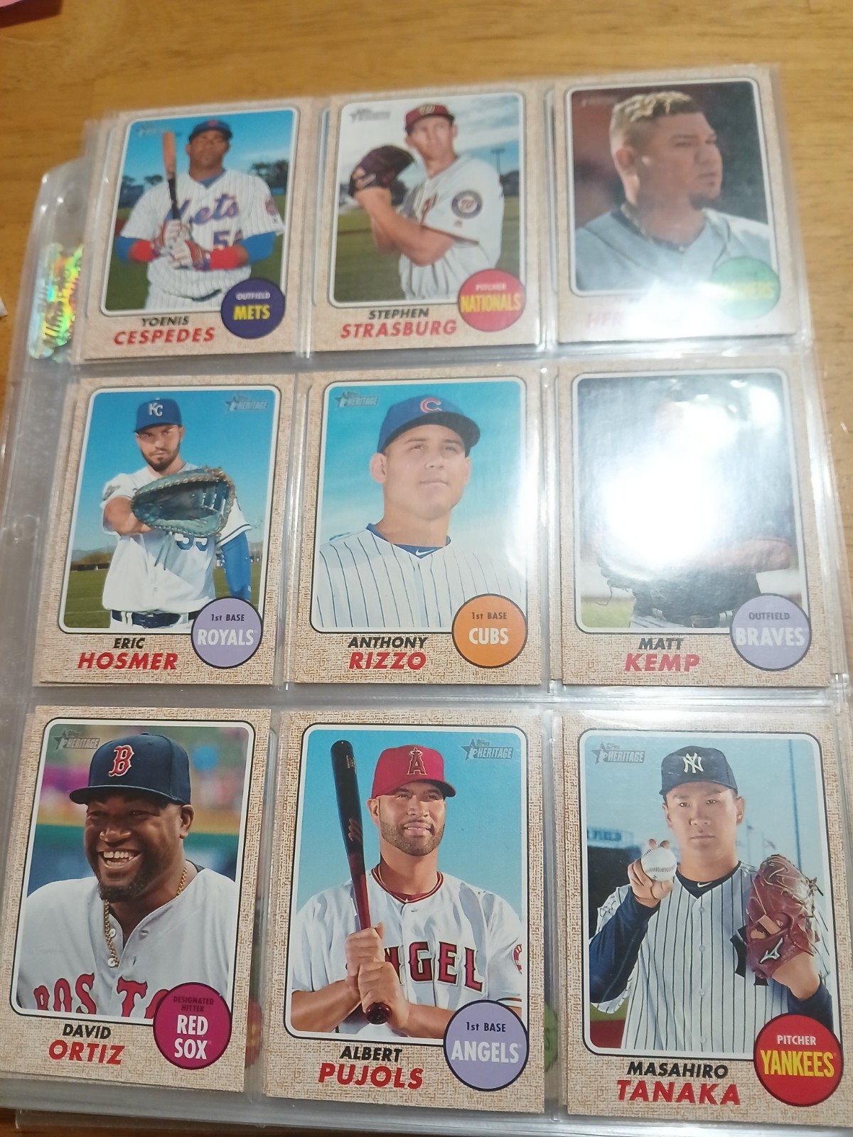 2017 Topps Heritage 91 Card SP 401-500 Lot -9 SHORTPRINT Set Trout Harper Stars