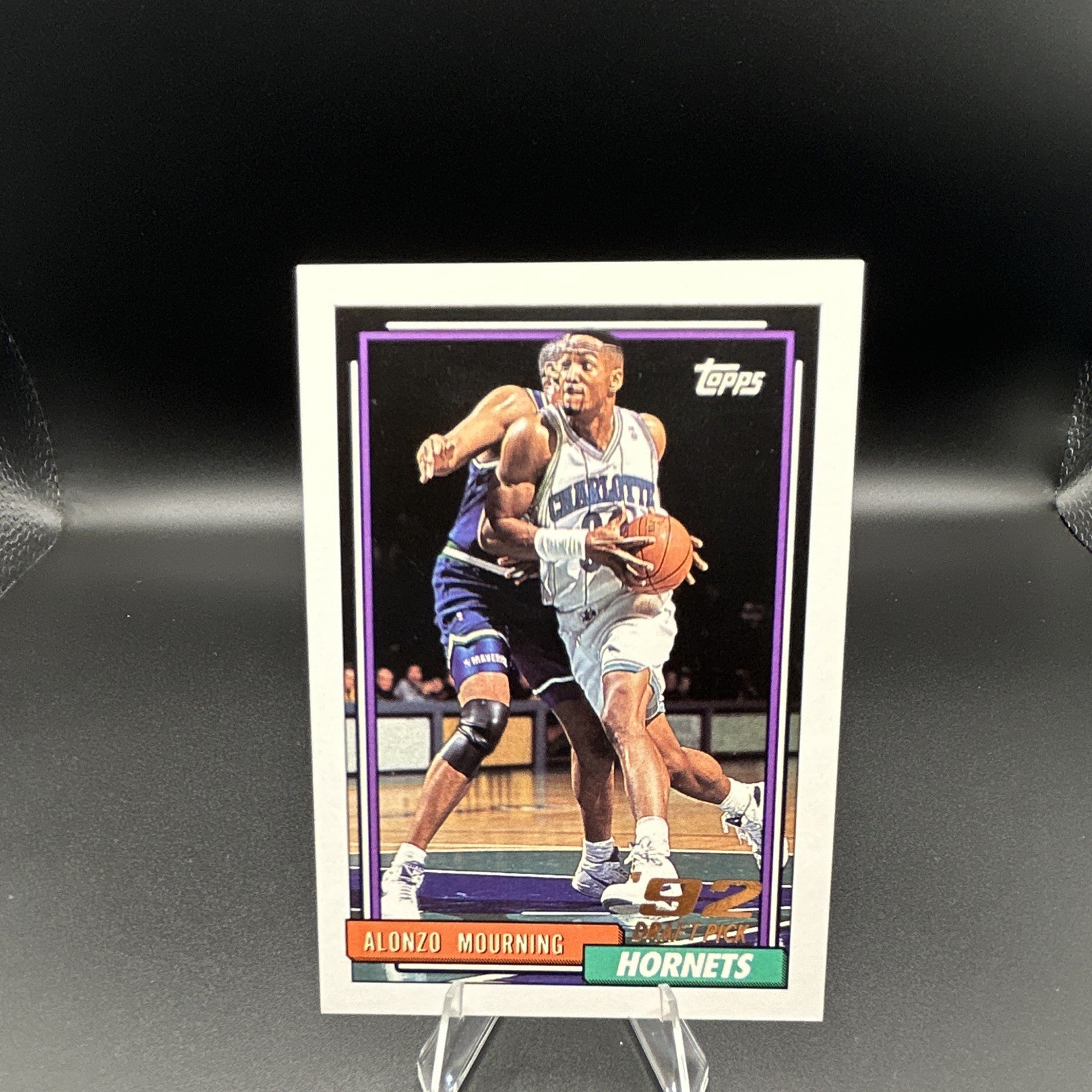 Topps 1992-93 Alonzo Mourning #393 Charlotte Hornets NBA Basketball Card