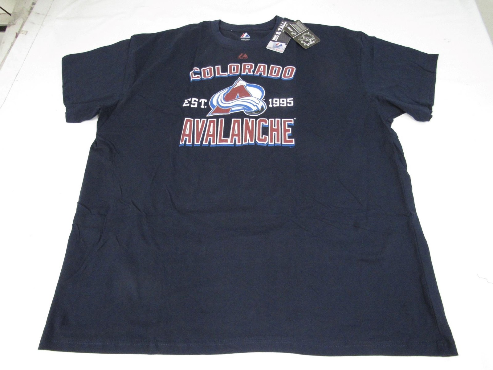 New Colorado Avalanche Mens Sizes 4XL-6XL Blue Majestic Shirt