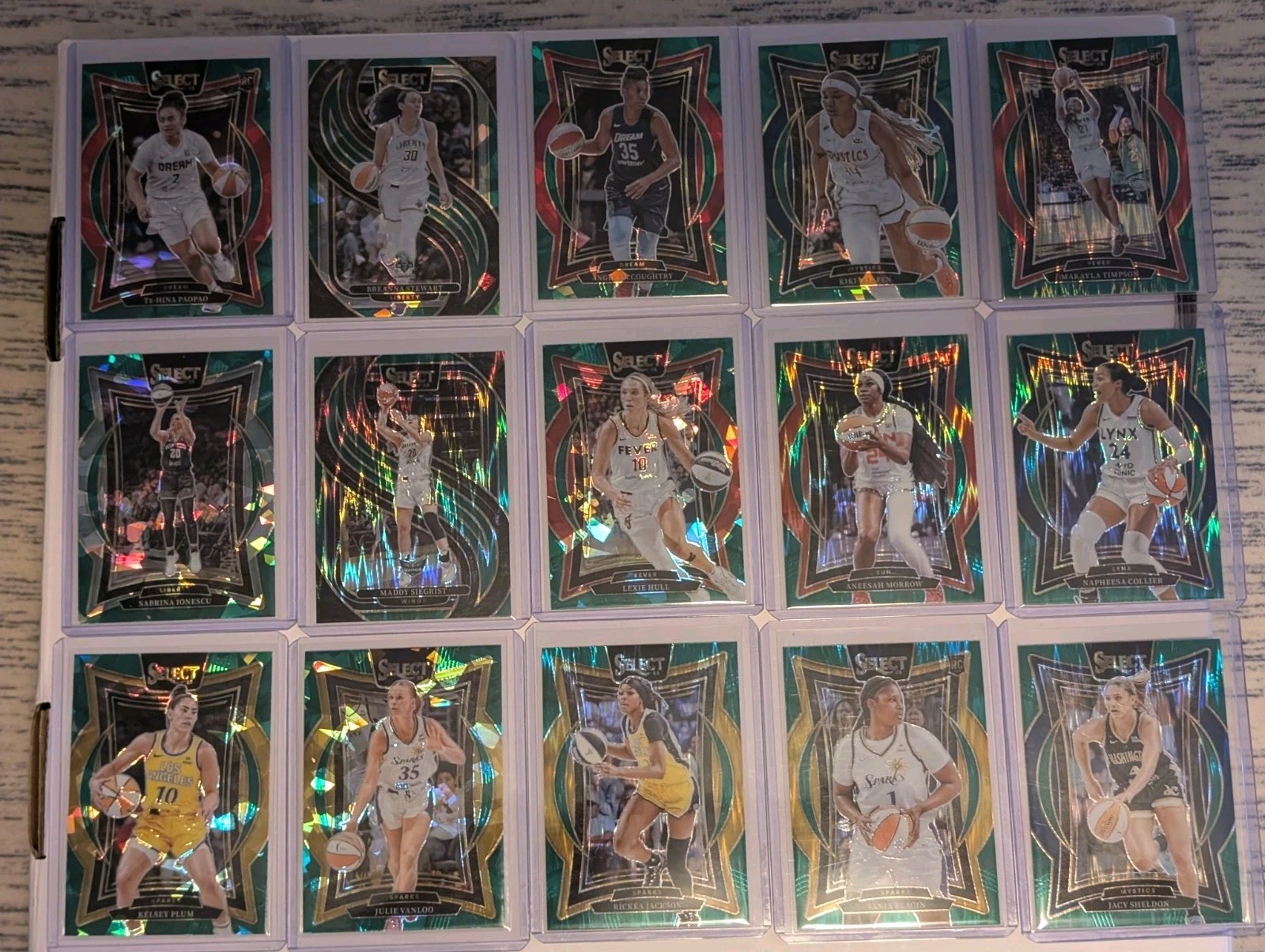 2025 Panini Select WNBA Singles #1-250 Pick Your Player Card GREEN ICE & FLASH