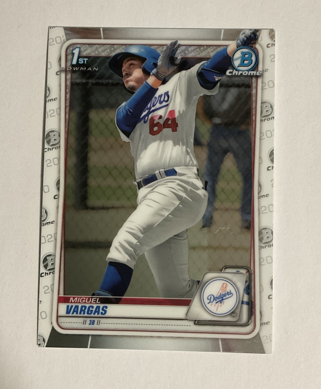 2020 Bowman Chrome Sapphire Miguel Vargas First BCP-131 White Sox