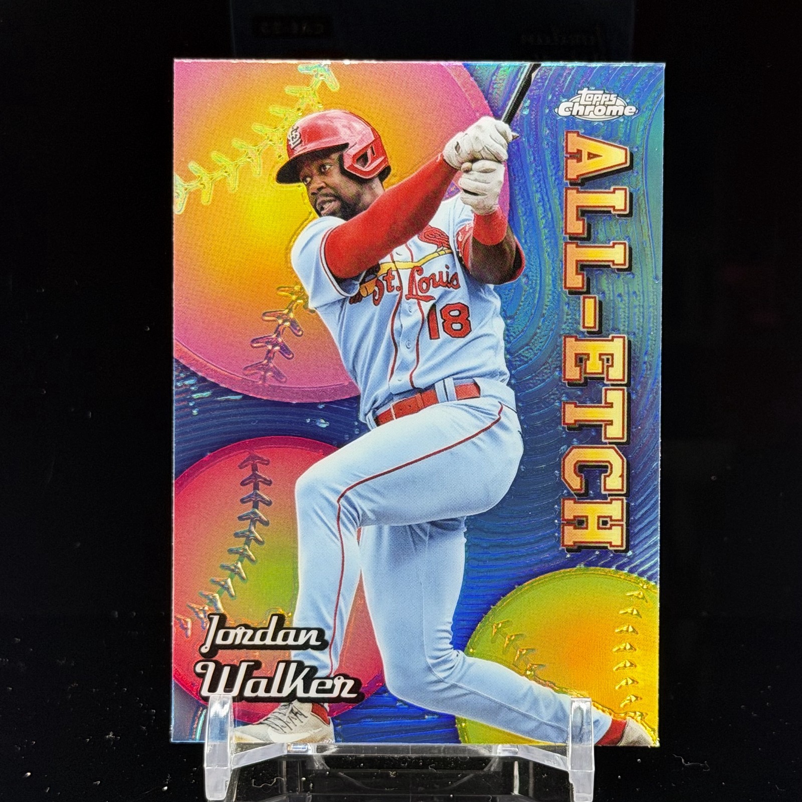 Jordan Walker 2024 Topps Chrome All-Etch #CAE-23 St. Louis Cardinals