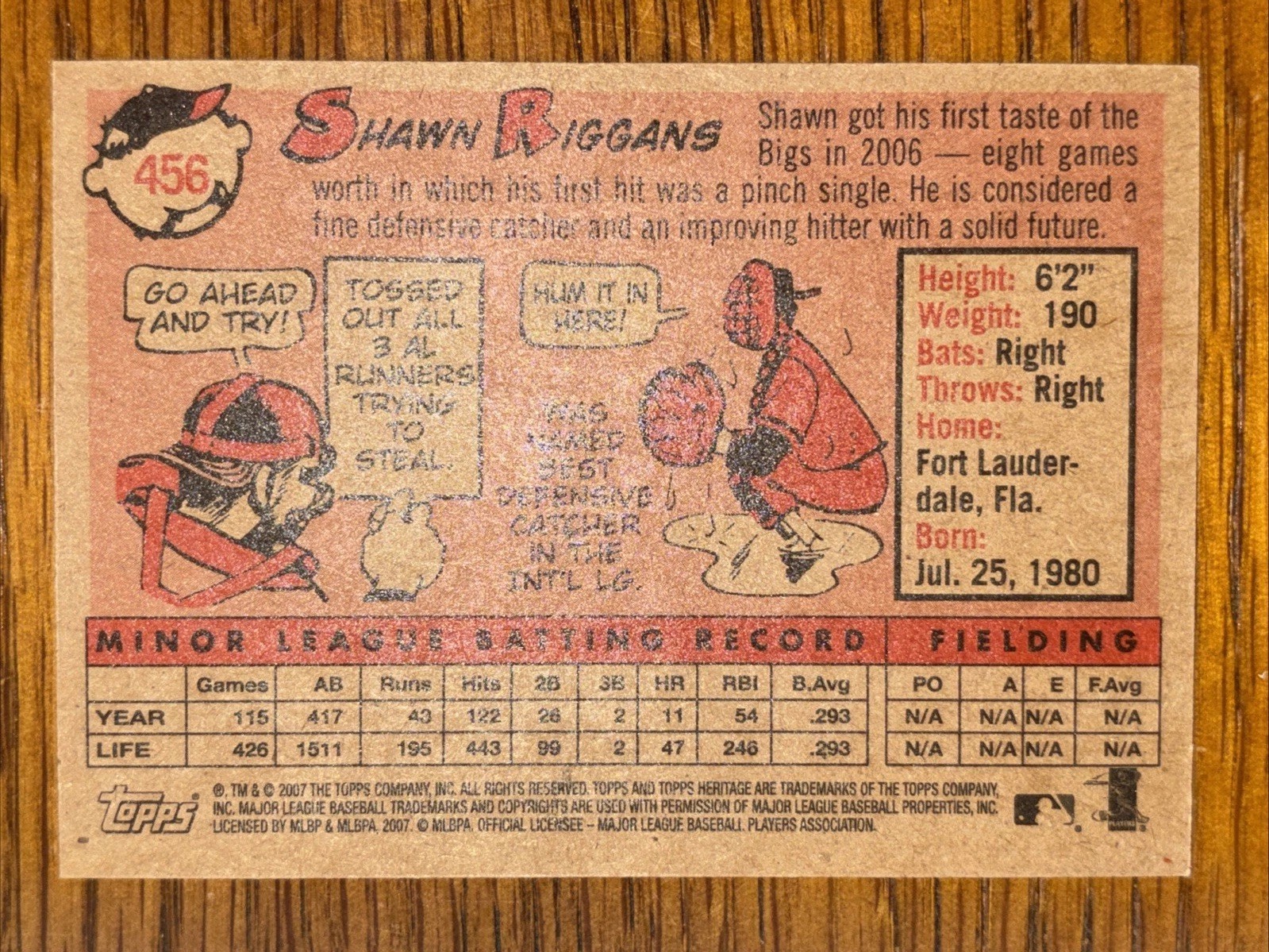 2007 Topps Heritage – Shawn Riggans #456