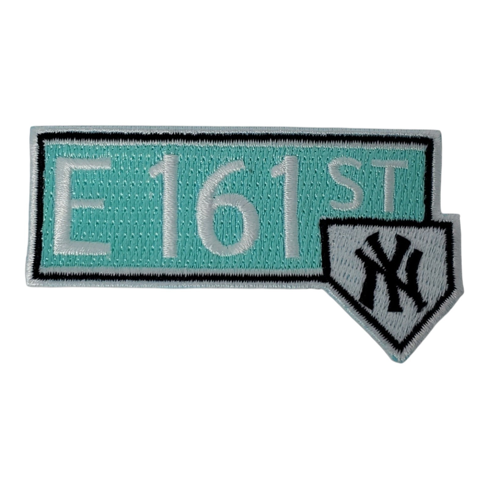 NY Yankees MLB E 161st Street Patch. Embroidered. Iron On. 3″x 1.5″