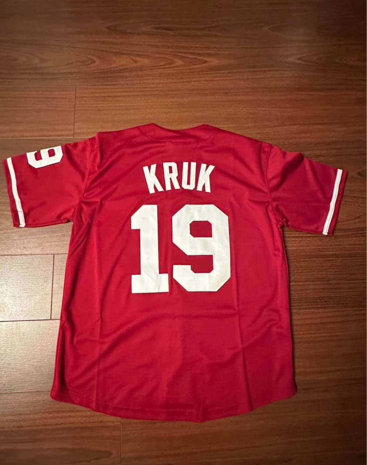 Unique Men’s Philadelphia Phillies John Kruk Maroon Button Down Jersey Medium
