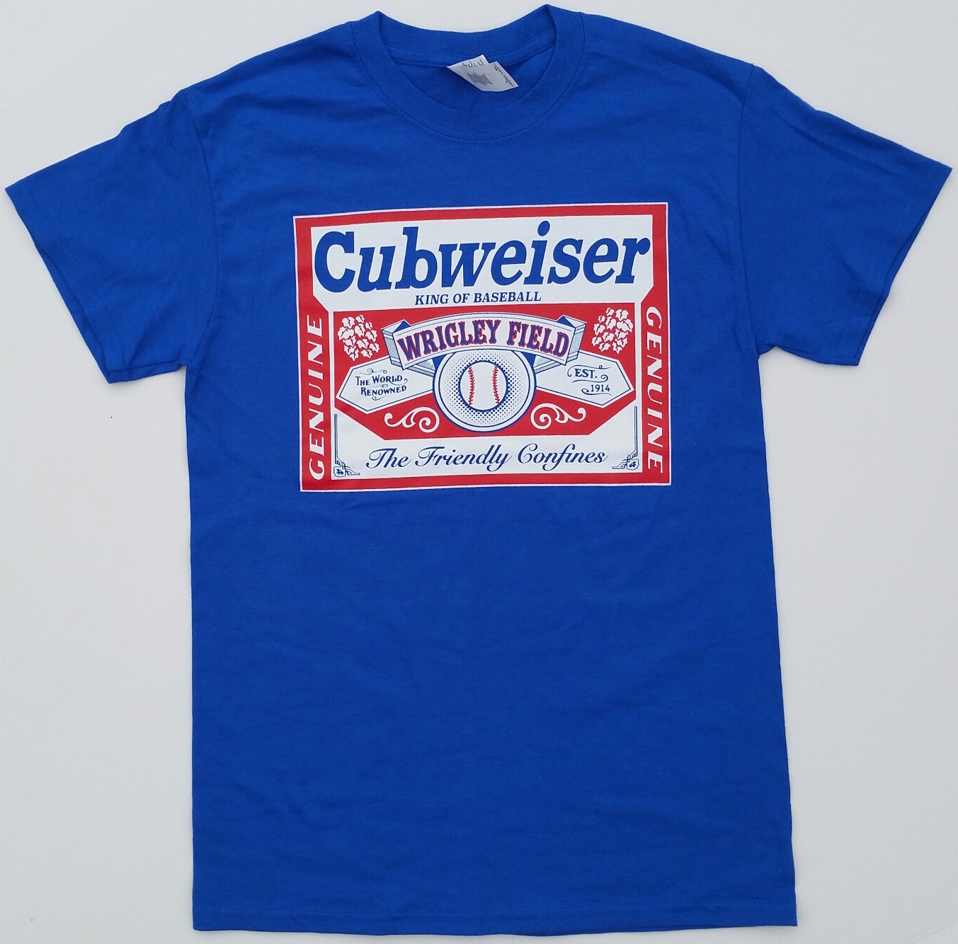New Chicago Cubs Wrigley Field Cubweiser T-shirt Budweiser Beer ( Sm – 3Xlg )