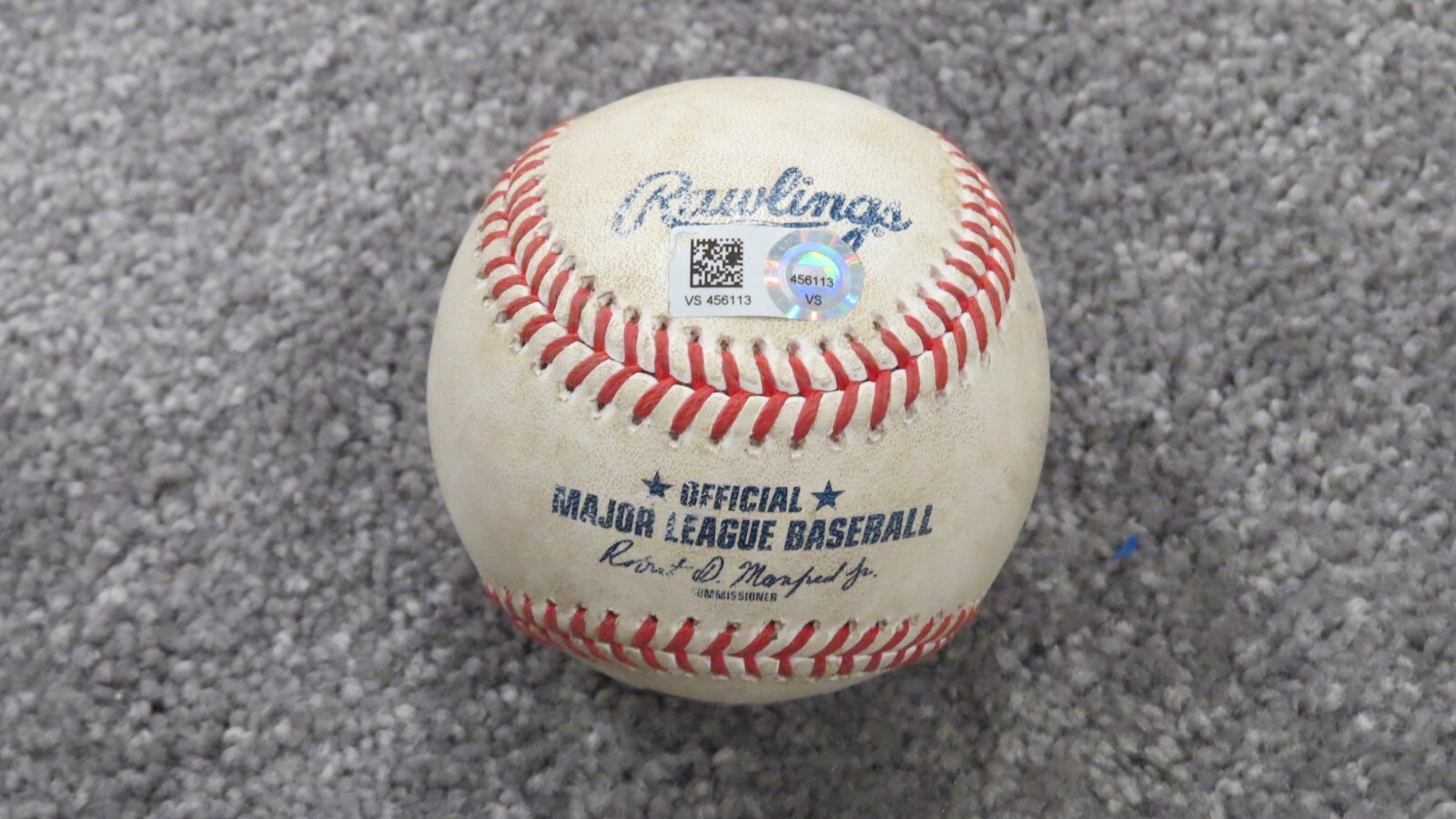 2020 Joey Wendle Tampa Bay Rays Game Used MLB Foul Baseball! Dillon Tate