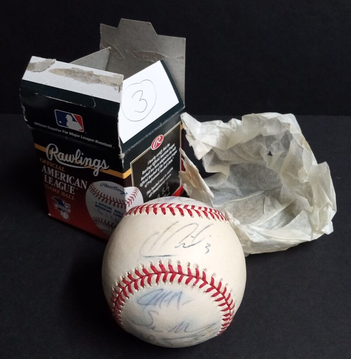 2006 Tampa Bay Devil Rays Team Signed American League Baseball (10 autographs) c