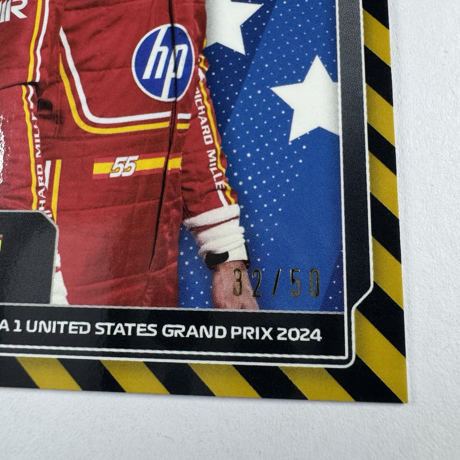 2024 Topps F1 United States GP Carlos Sainz /50 Scuderia Ferrari Exclusive AUT-7