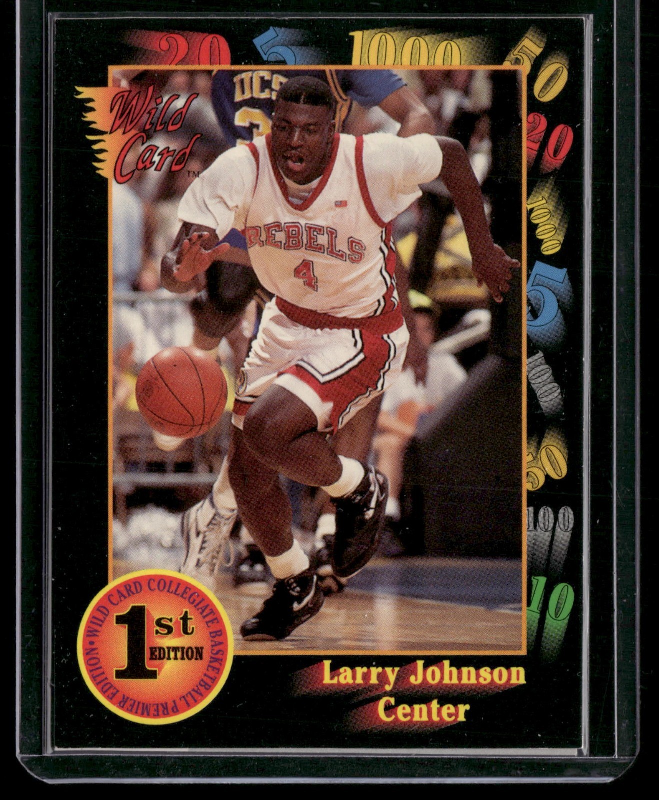 1992 Wild Card Collegiate – Larry Johnson #24 CHARLOTTE HORNETS FAST SHIPPING
