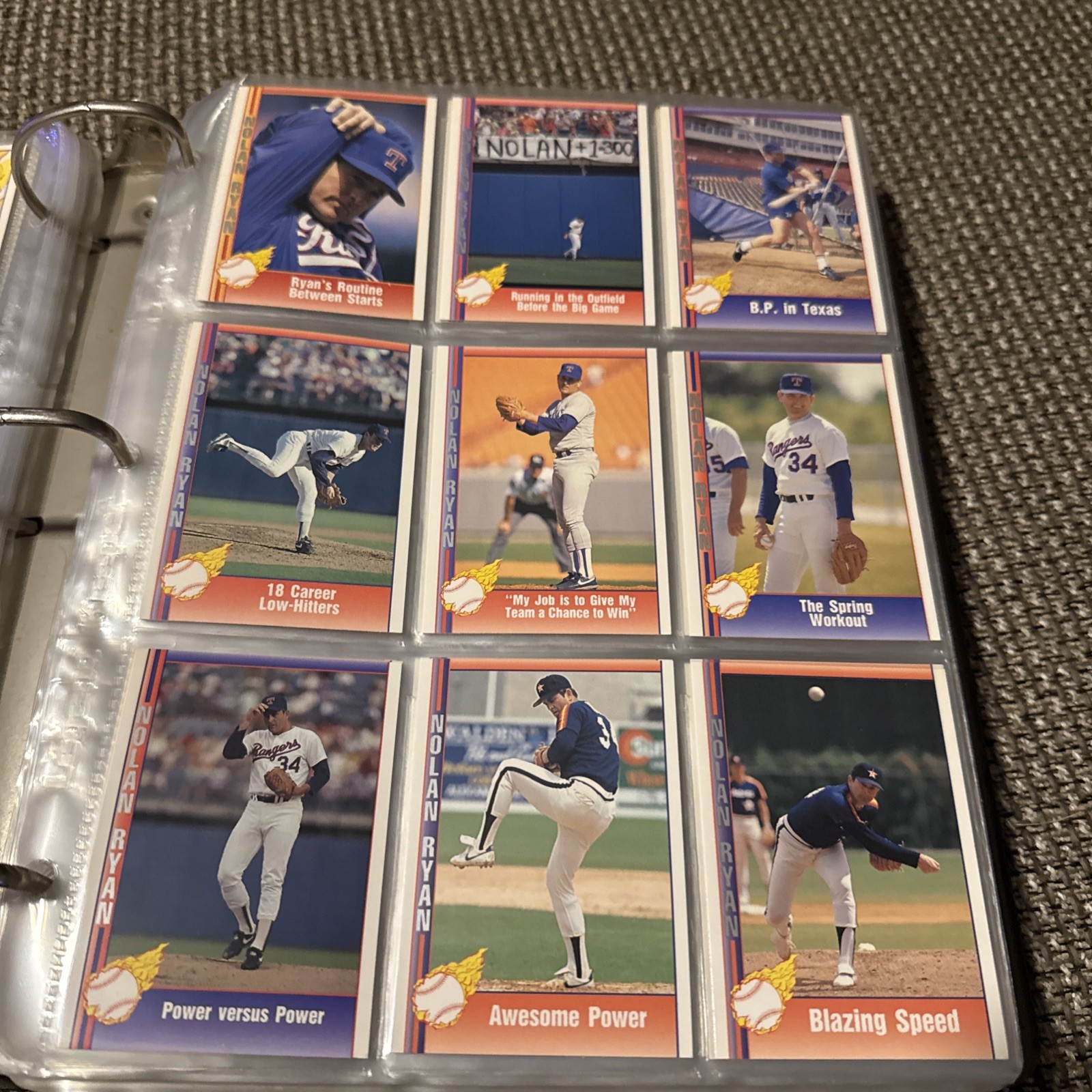 1991-92 Pacific Ryan Texas Express Baseball -You Pick- Nolan Ryan MLB Cards