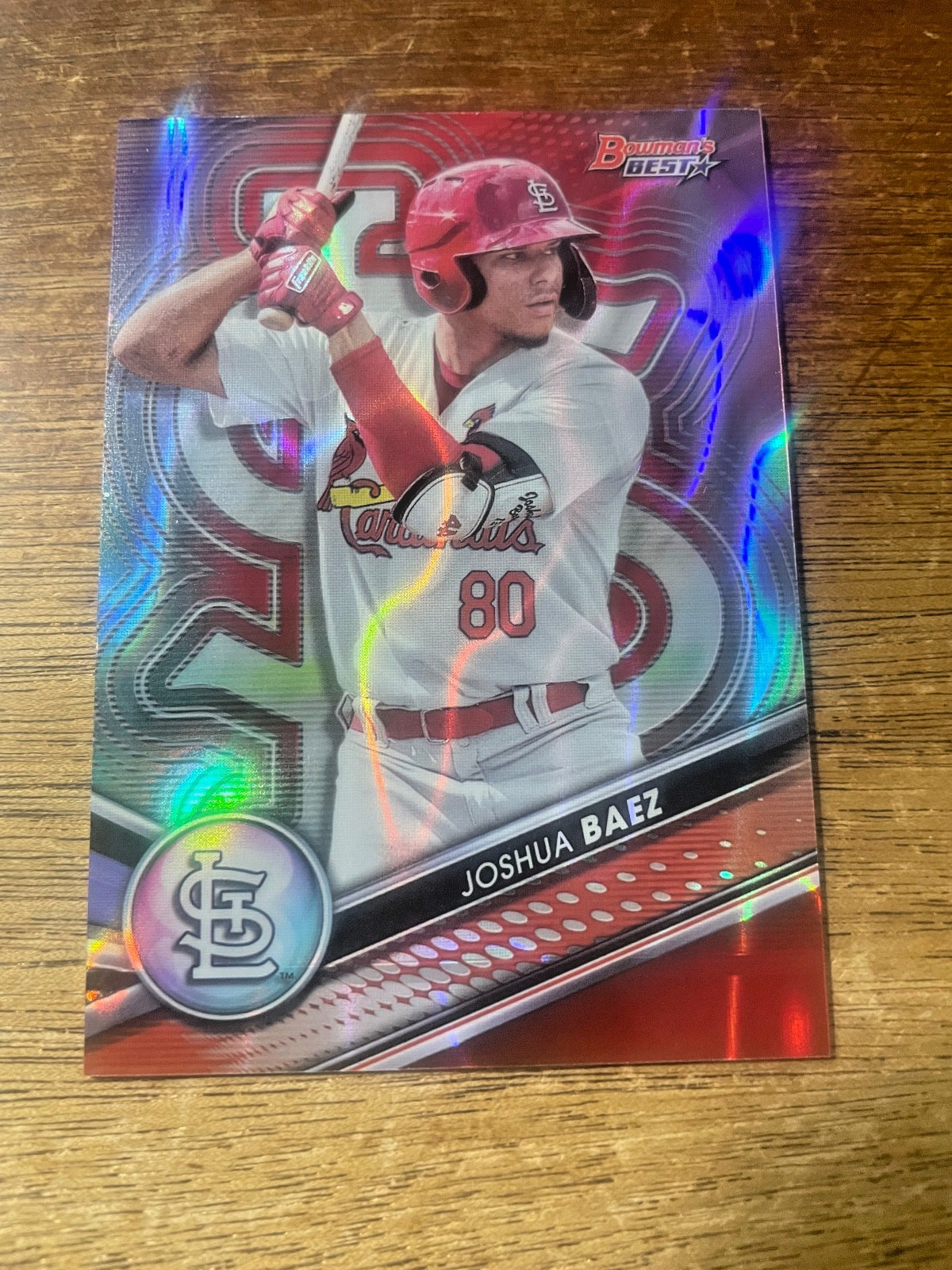 JOSHUA BAEZ 2022 Bowman’s Best #TP-9 Red Lava Refractor #/5 READ!!!!!***