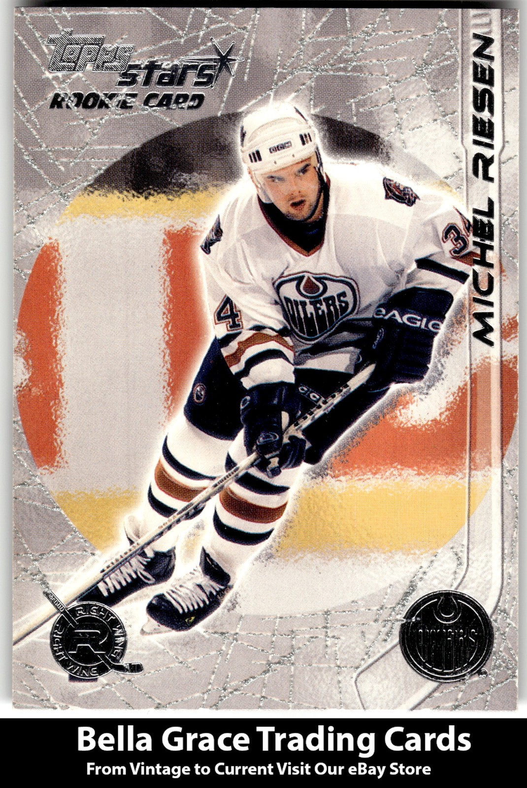 2000-01 Topps Stars Michel Riesen #123 Edmonton Oilers Rookie NHL Hockey