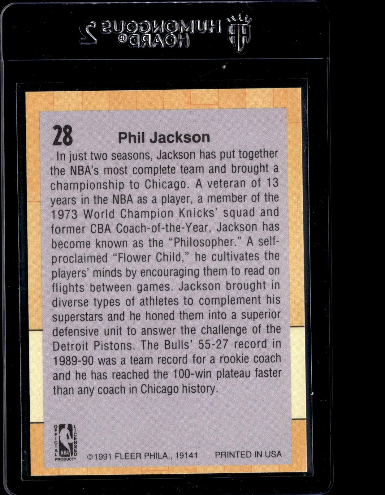 1991-92 Fleer #28 Phil Jackson