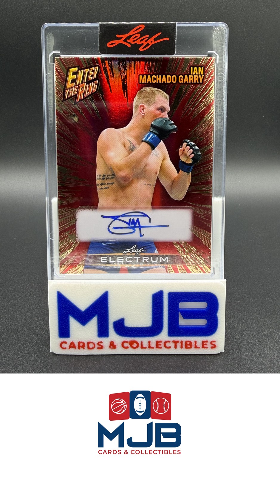 2025 Leaf Electrum – Enter The Ring Ian Machado Garry #/2 Auto #ER-IMG