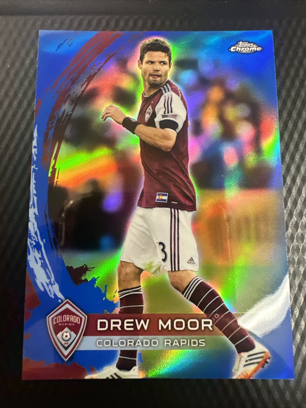 2014 Topps Chrome MLS Blue Refractor /99 Drew Moor #23