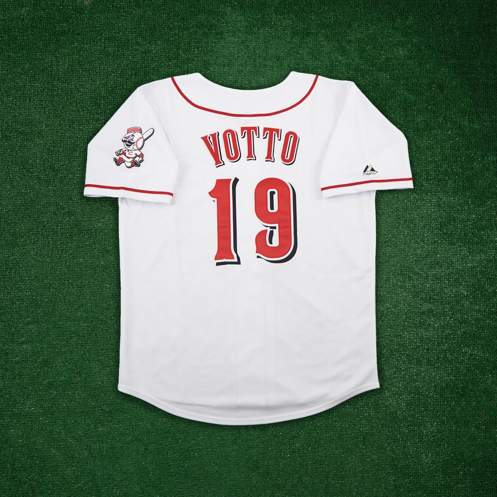 Joey Votto Cincinnati Reds Men’s Home White Jersey w/ Team Patch