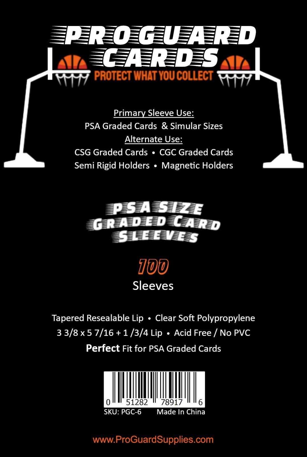 PSA Perfect Fit Graded Card Sleeves for PSA Slabs & More 100 200 300 500 or 1000