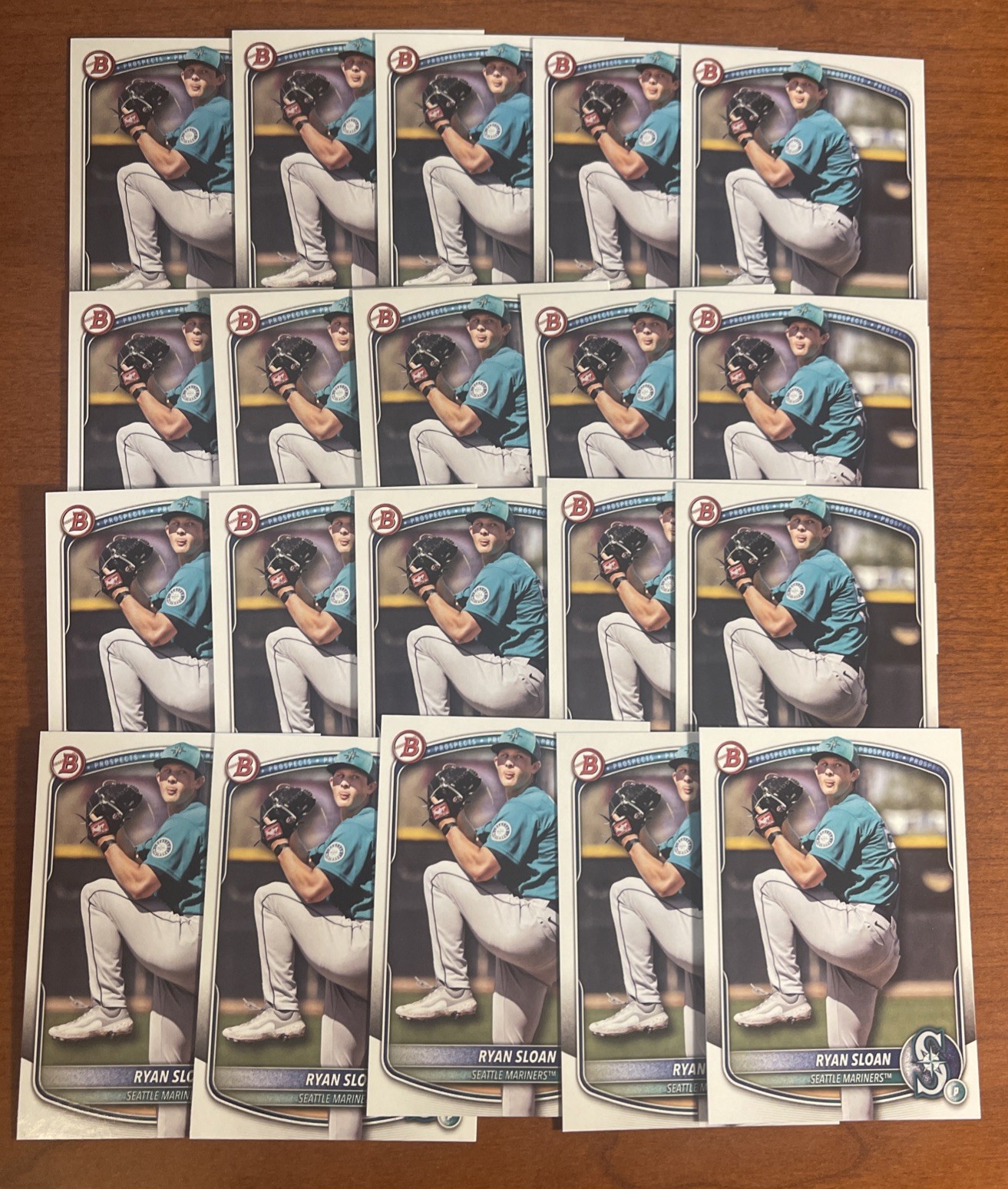2025 Bowman Draft Ryan Sloan (20) Card Prospects Lot Mariners #BD-94
