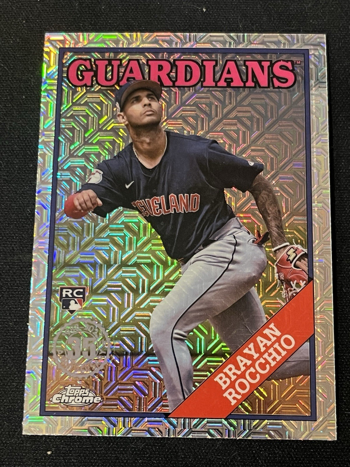 2023 Update Series 1988 Topps Chrome Silver Pack Mojo Brayan Rocchio #T88-CU-19