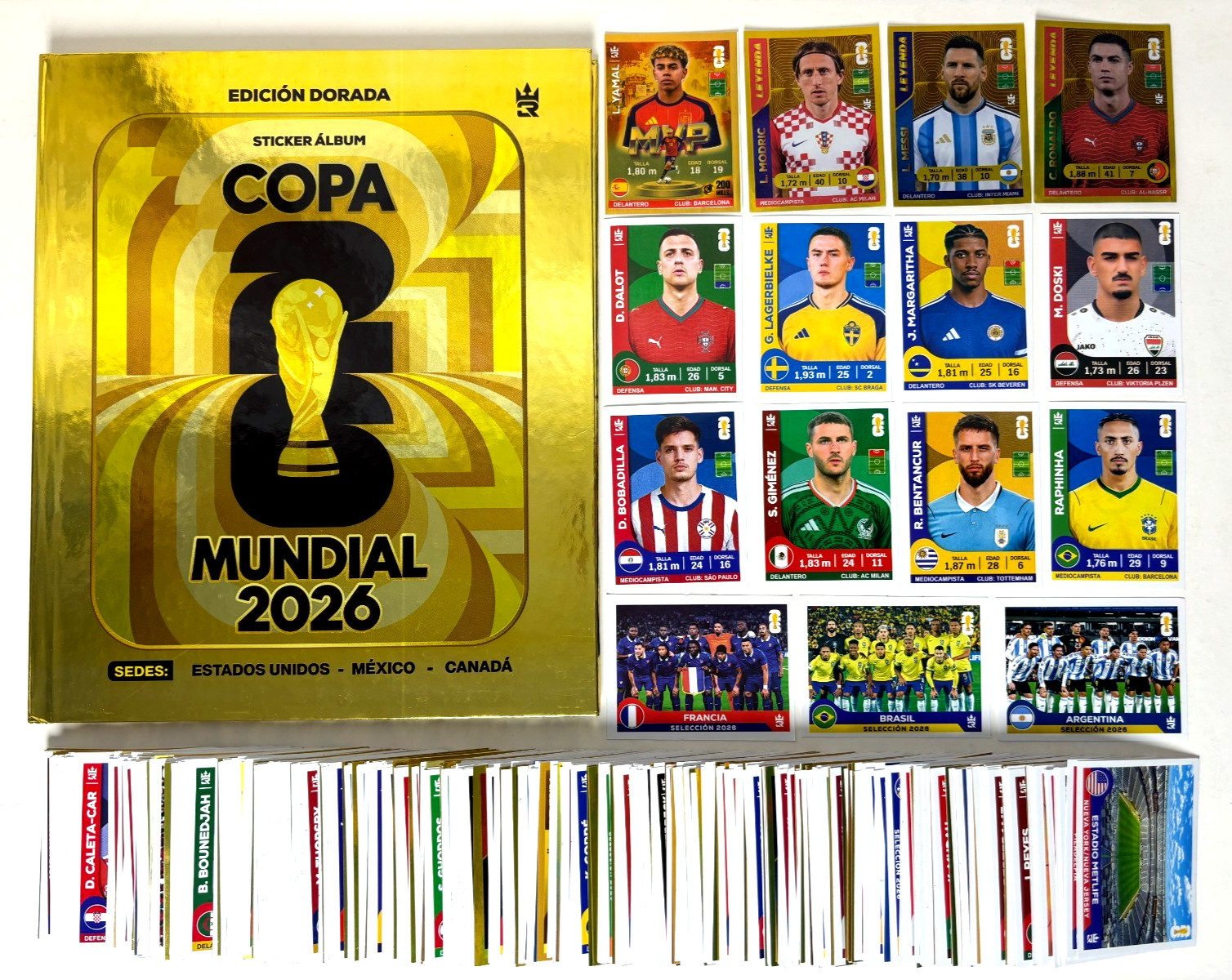 ALBUM FIFA World Cup USA 2026 Hardcover 3R GOLDEN + Full Set 638/638 Stickers