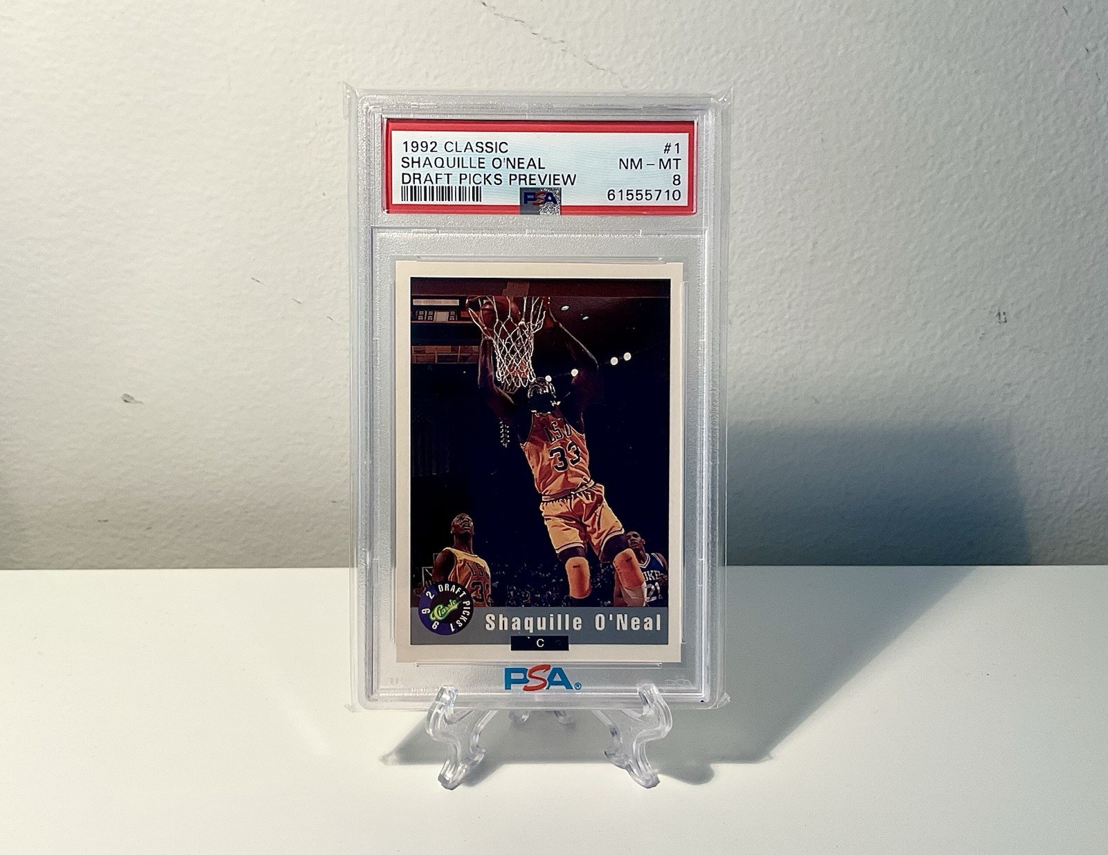 Shaquille O’Neal ~ 1992 Classic Draft Picks Preview #1 Promo /10000 PSA