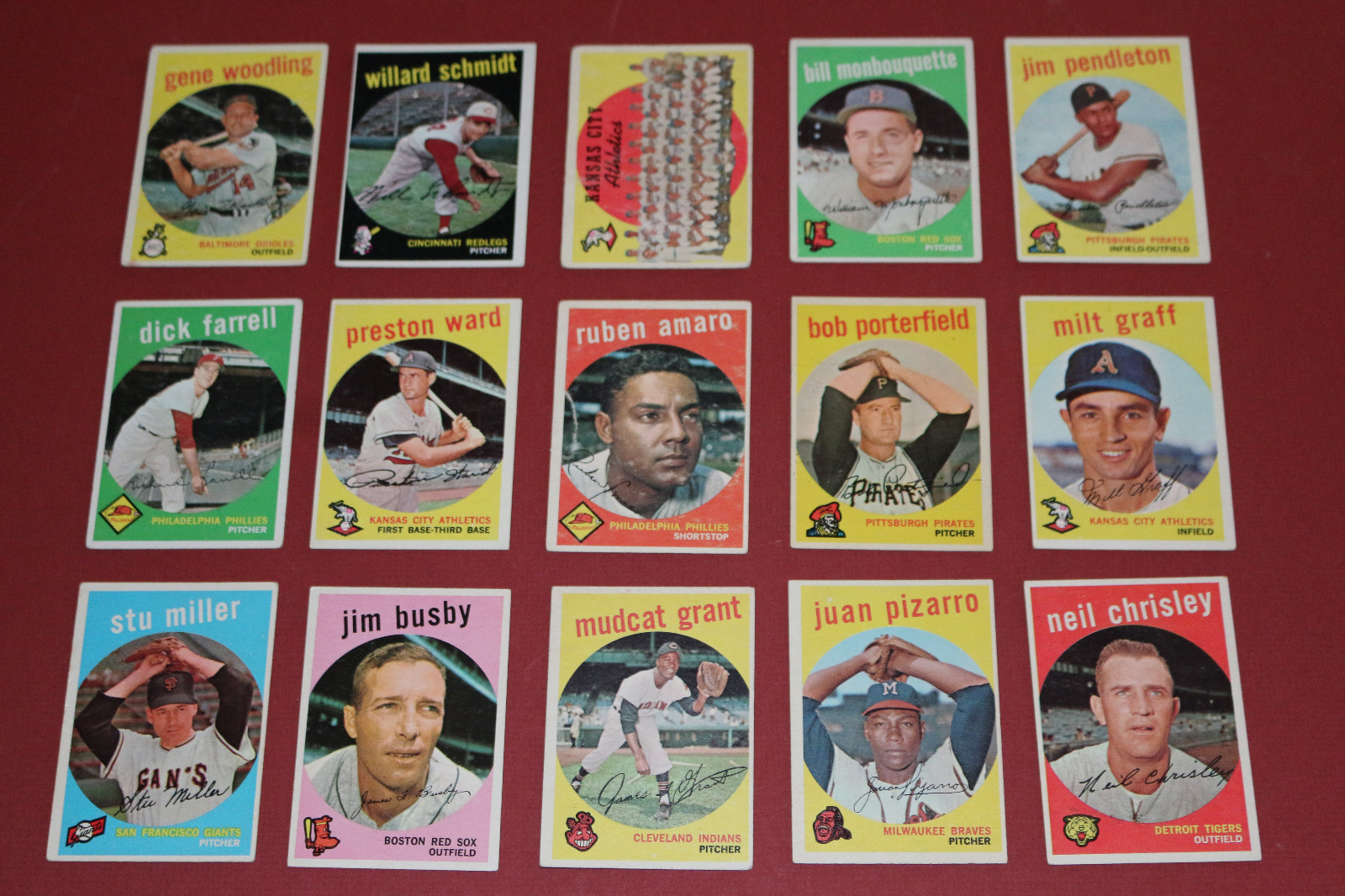 1959 TOPPS, fill your set YOU PICK 8 CARDS from a lot of (118) *VG & LOWER*lm