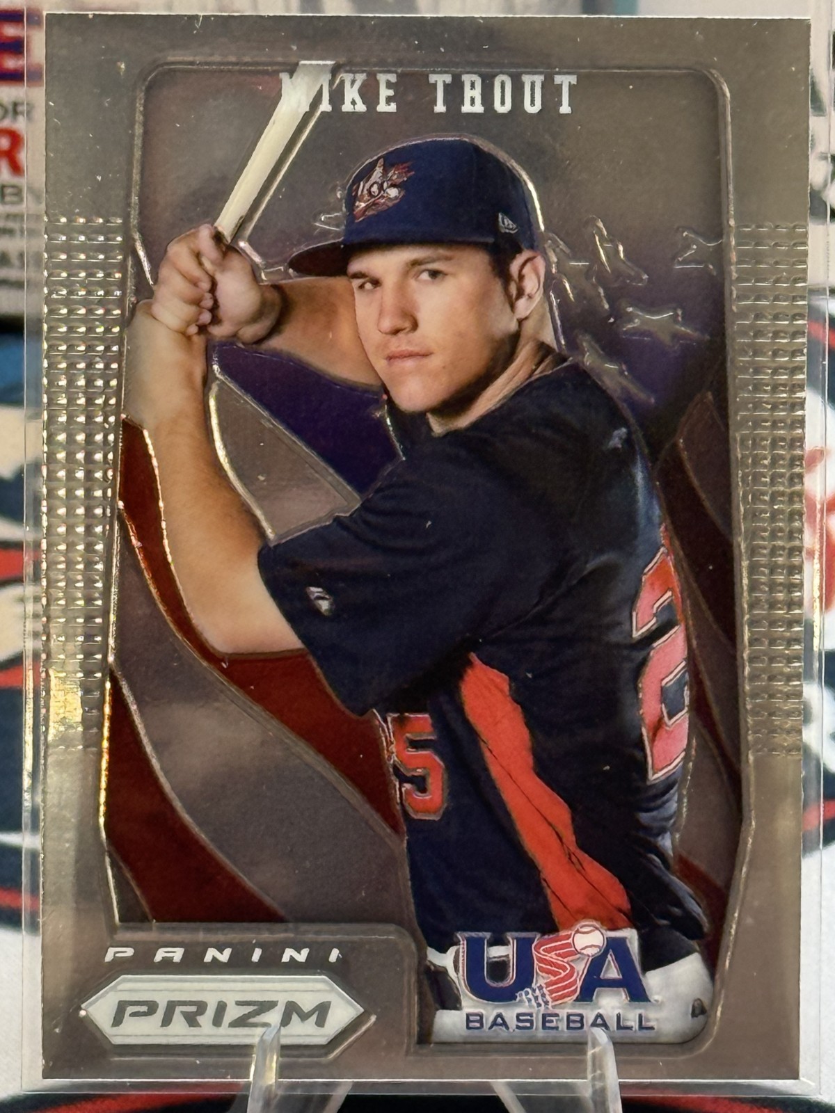 Mike Trout – 2012 Panini Prizm USA Baseball #USA1 Rookie
