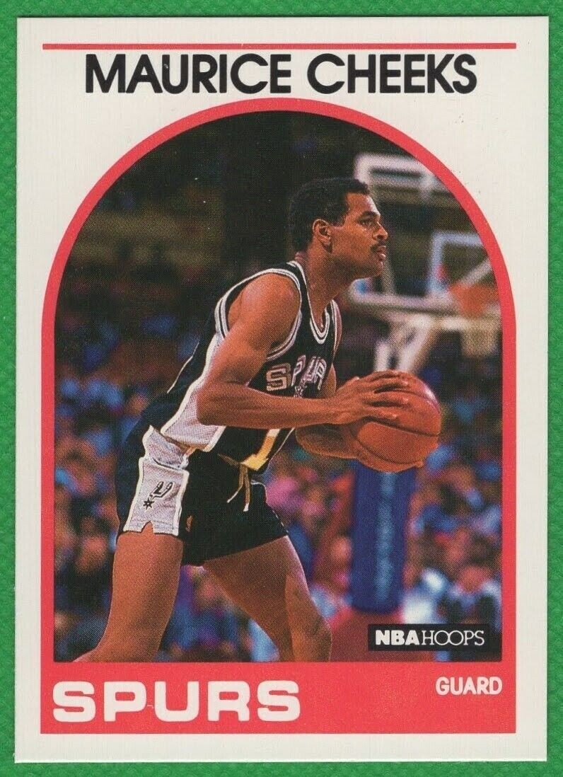 1989-90 NBA HOOPS Basketball Card #320 – MAURICE CHEEKS 🏀 San Antonio Spurs