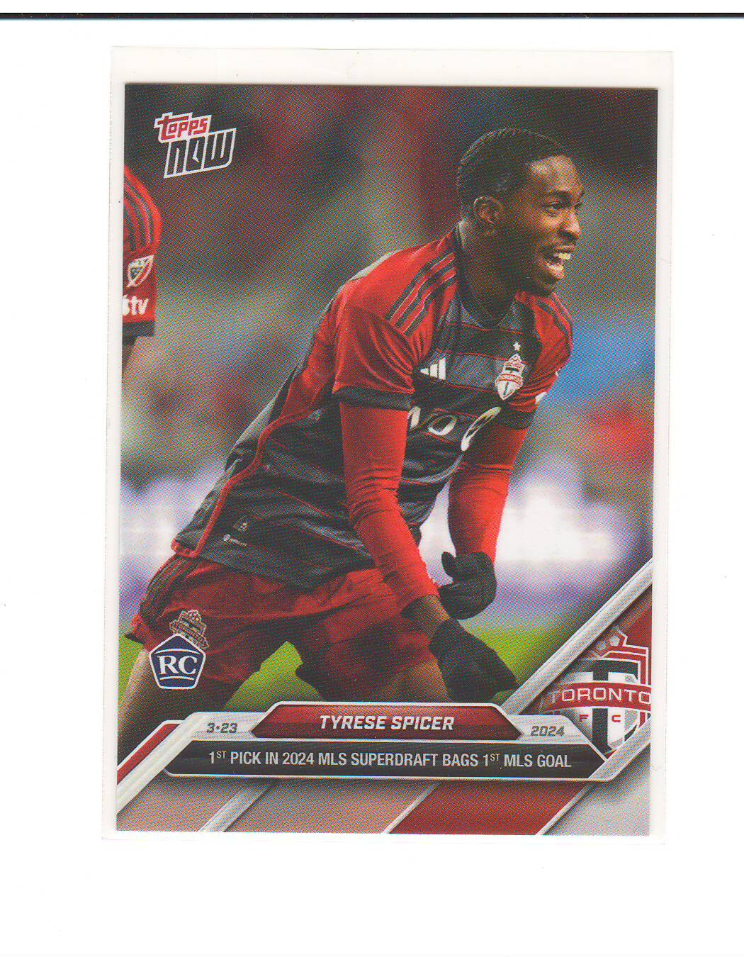 2024 Topps Now MLS #25 Tyrese Spicer RC