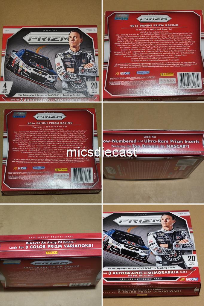 1ST EDITION 1 PACK PANINI PRIZM INSERTS RACING 3 AUTOGRAPHS/MEMORABILIA LOW #’ED