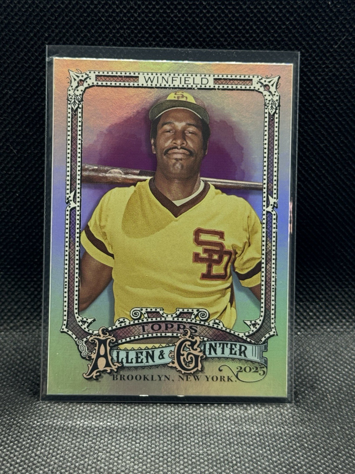 2025 Topps Allen & Ginter #151 Dave Winfield Silver Portrait card