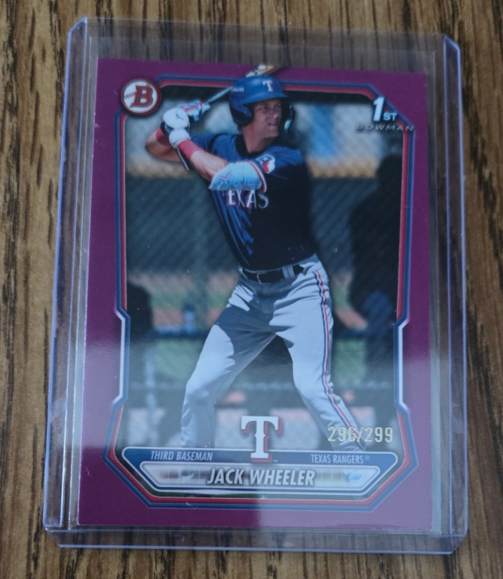 2026 Bowman 1st Jack Wheeler 266/299 Fuschia Border BP-74 SP