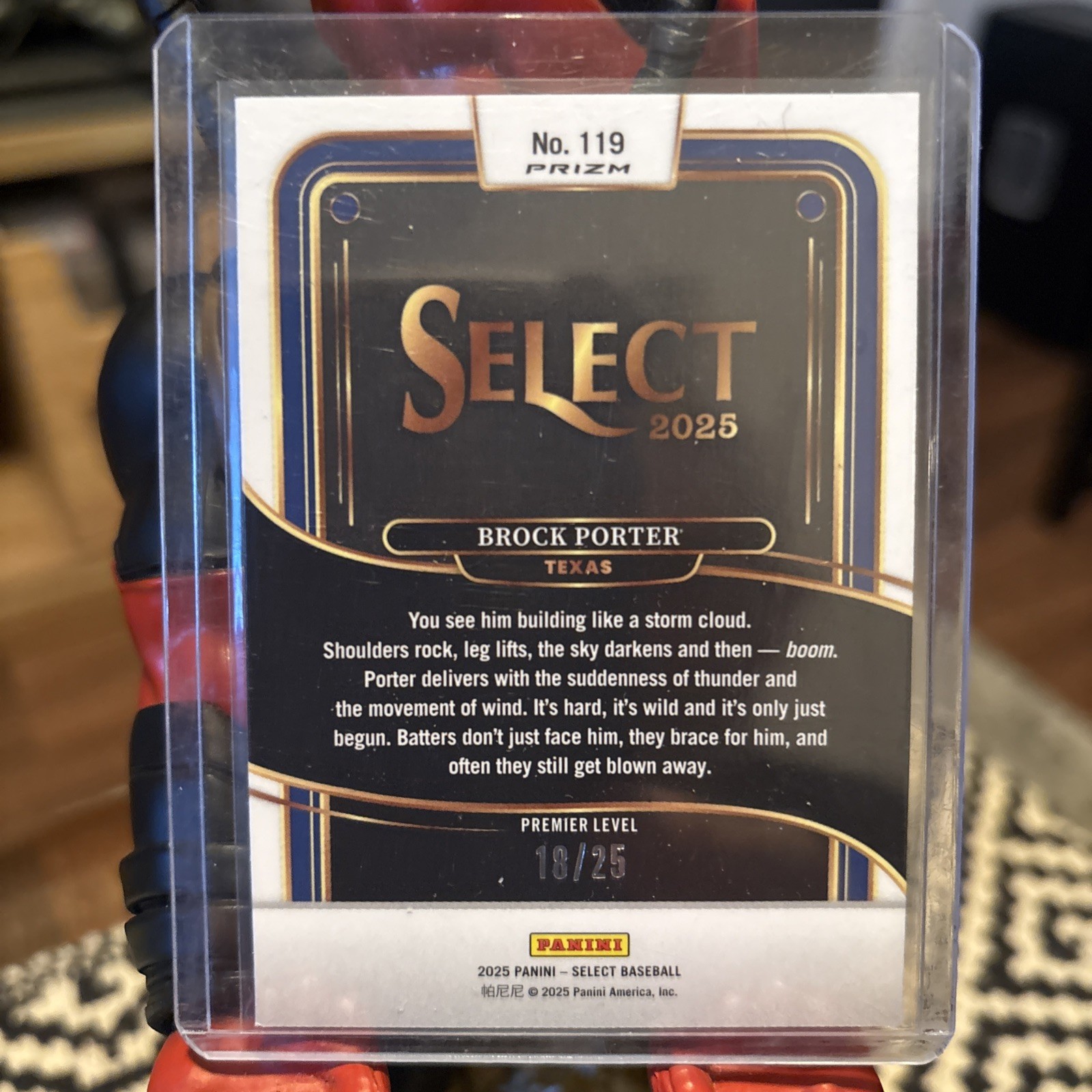 2025 Panini Select – Premier Level Brock Porter #119 Tie-Dye Prizm /25 (RC)