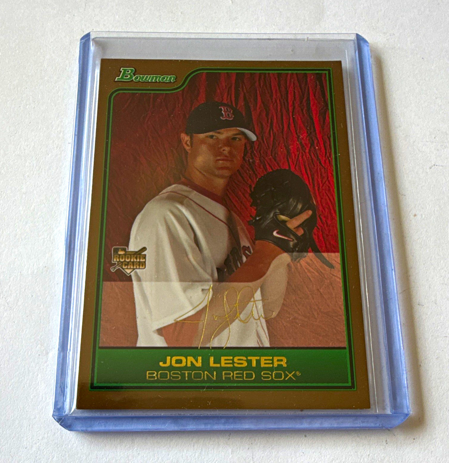Topps 2006 Bowman Draft Picks & Prospects Jon Lester RC Gold #BDP22 Red Sox