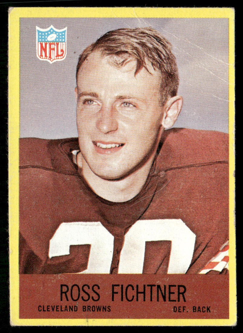 Ross Fichtner 1967 Philadelphia #40 Cleveland Browns Low Grade Creases