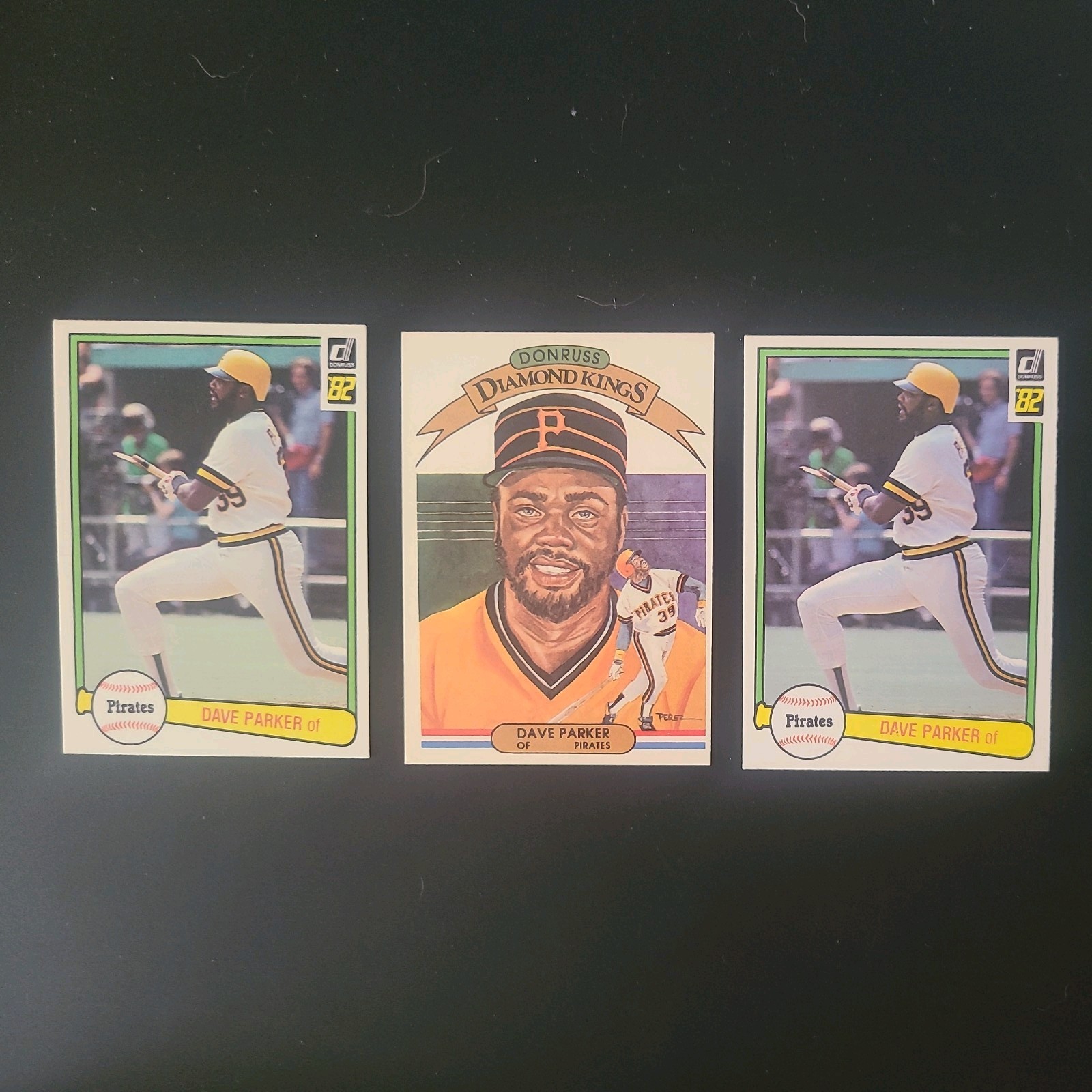 Dave Parker 1982 Donruss Near Mint Baseball Cards Lot Of 3