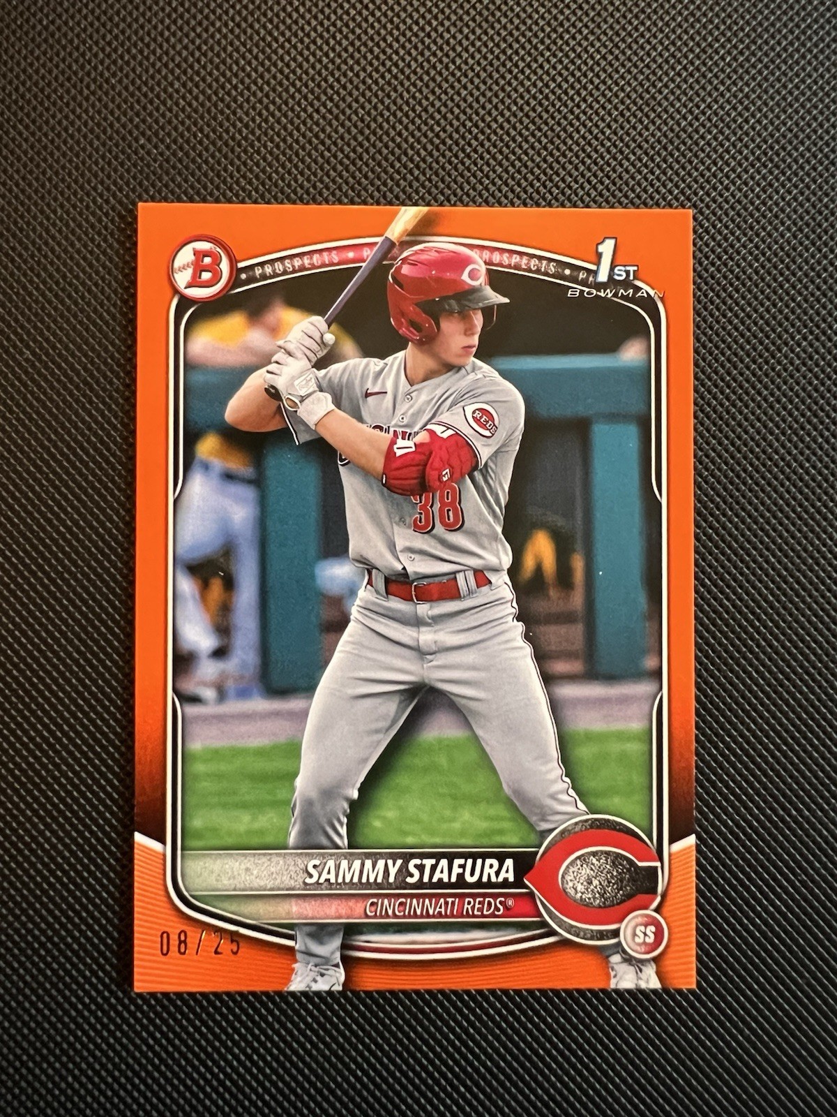 2025 Bowman, Sammy Stafura #BP-100, /25 Orange, Fast FREE UPS Shipping!!!!!