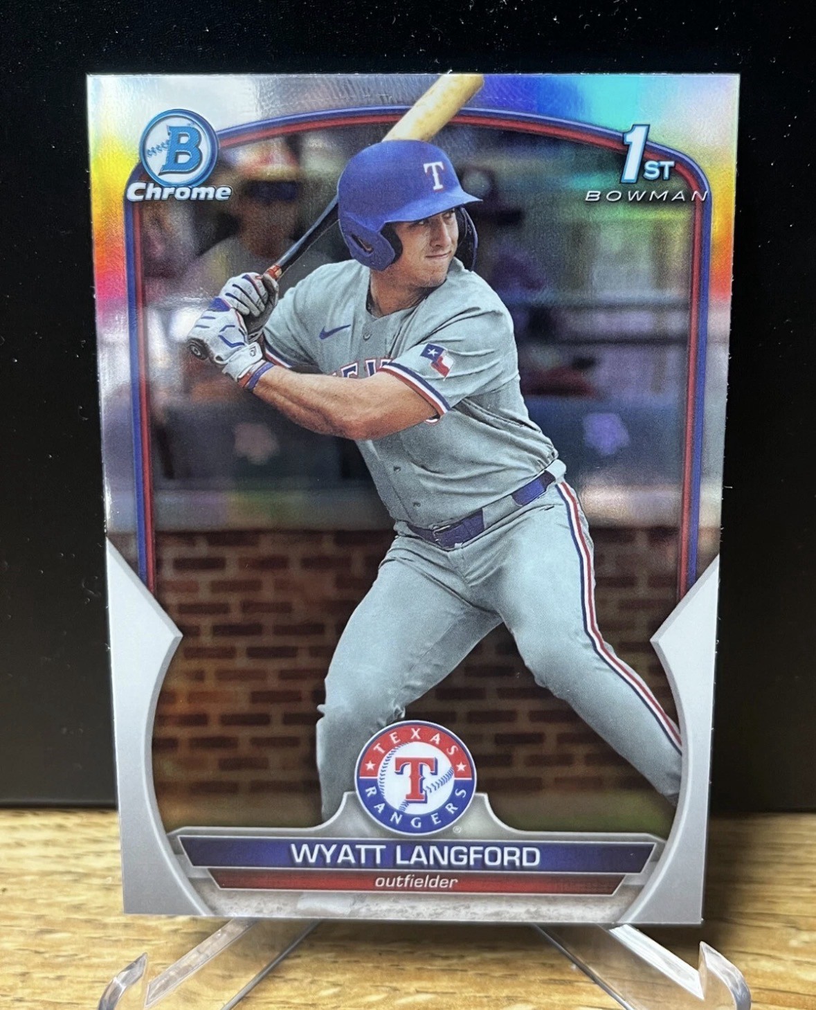 2023 Bowman Draft – Chrome Wyatt Langford #BDC-106 Refractor (RC)