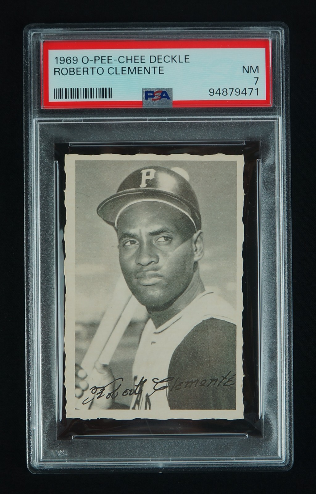 Roberto Clemente 1969 O-Pee-Chee OPC Deckle Edge HOF *RARE* Only 15 PSA 7 NM