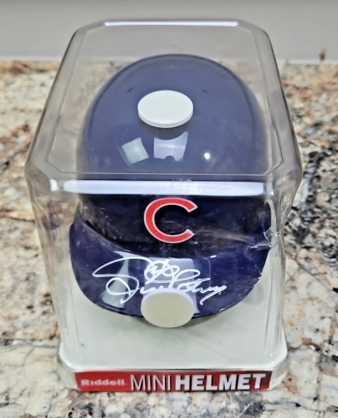Autographed Riddell Chicago Cubs Mini Helmet From A Storage Unit Unknown Signer