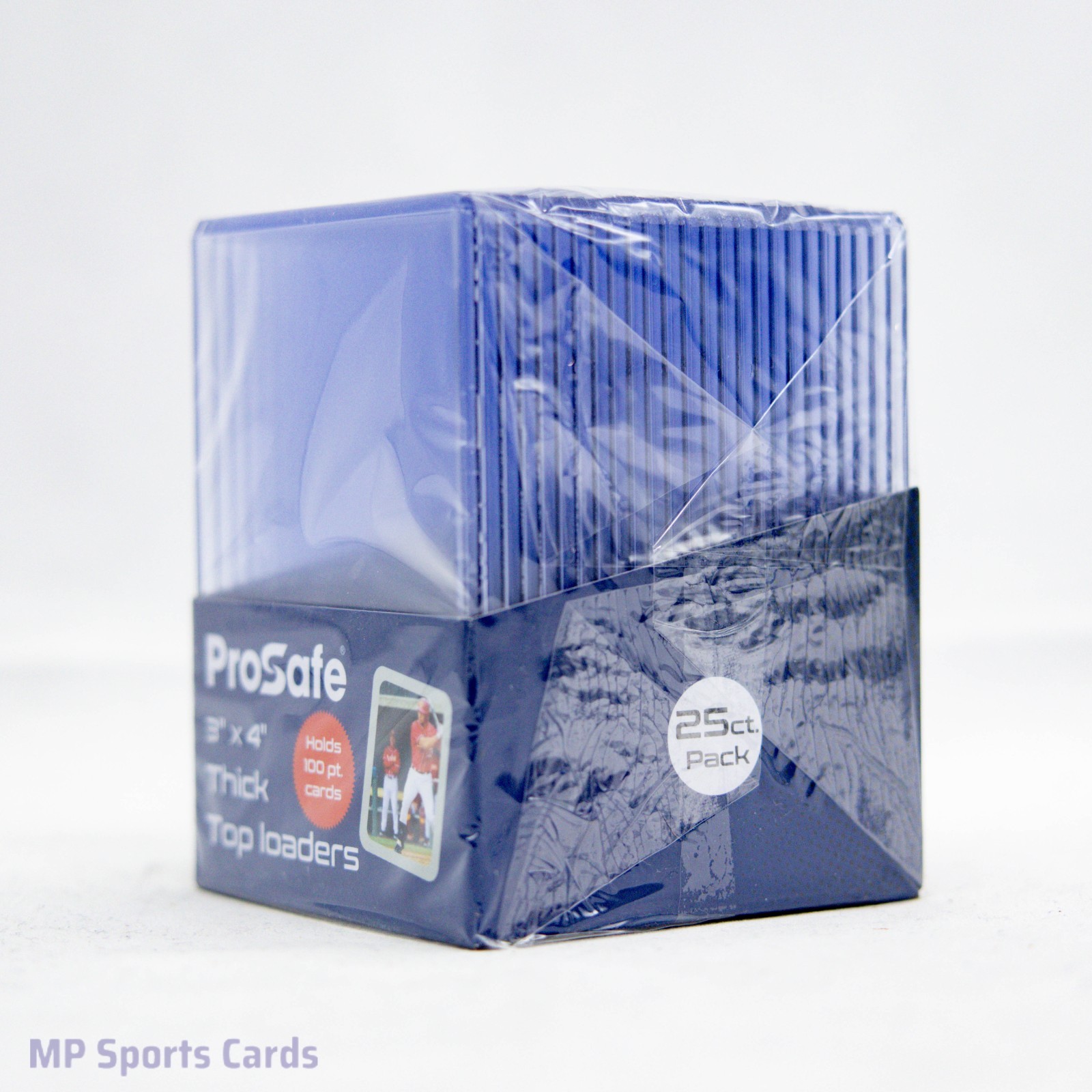 (1) Pro Safe 3″x4″ 100pt Thick Toploader 25ct Free Shipping!