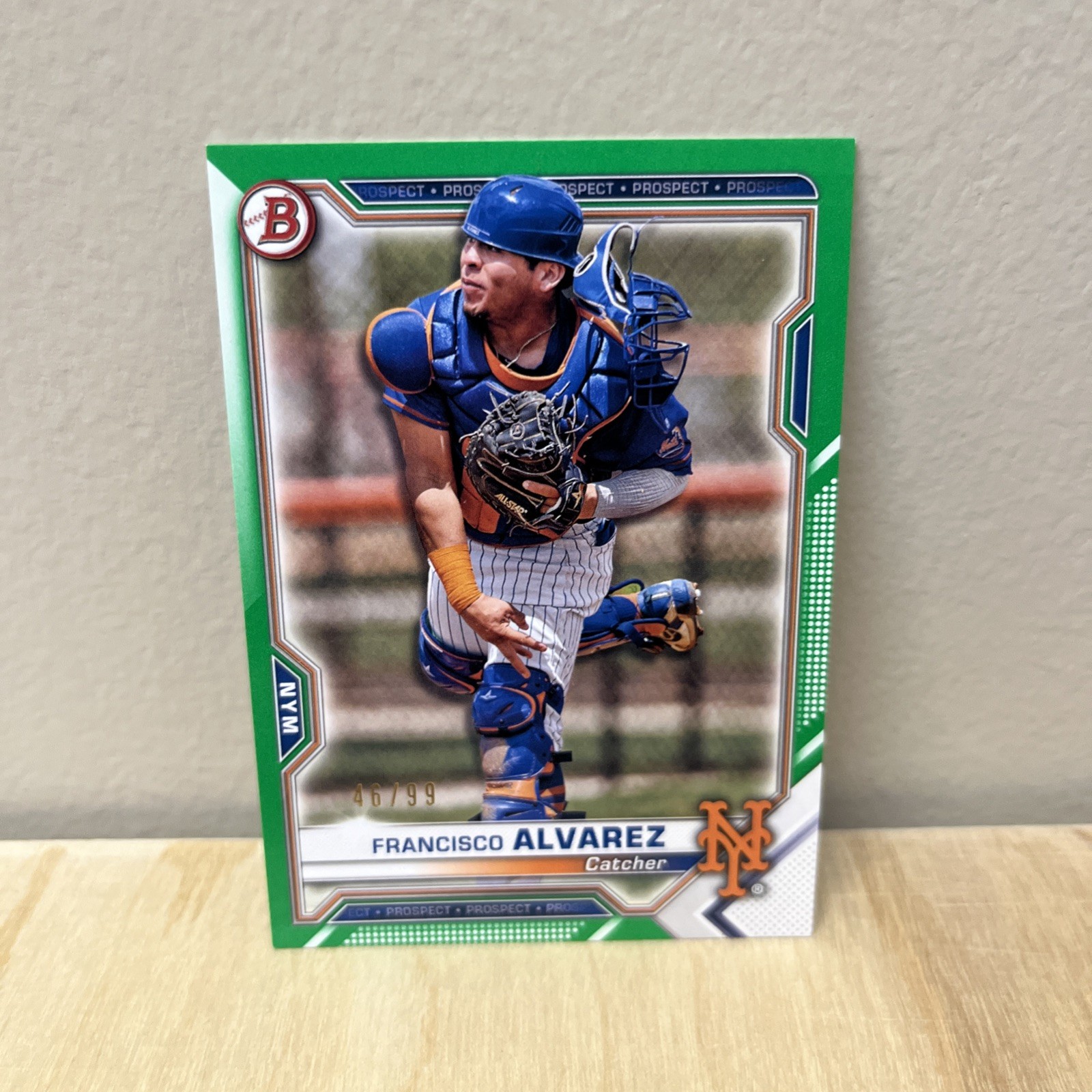 2021 Bowman Chrome Blue Refractor /99 Francisco Alvarez #BCP-53