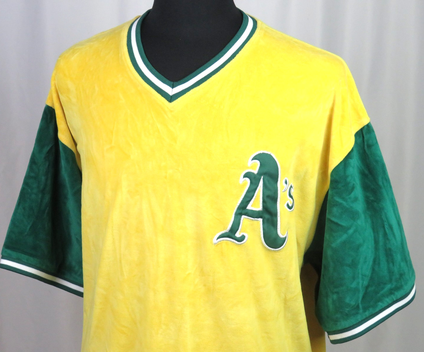 Cooperstown Collection Oakland A’s Athletics Carl Banks Velour Jersey Men’s XXL