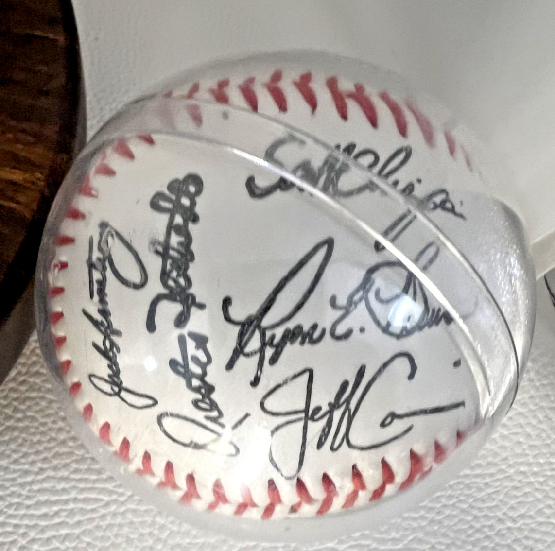 Two MLB Mystery Baseballs – One w/ Signature, one w/ Printed Replica Signatures