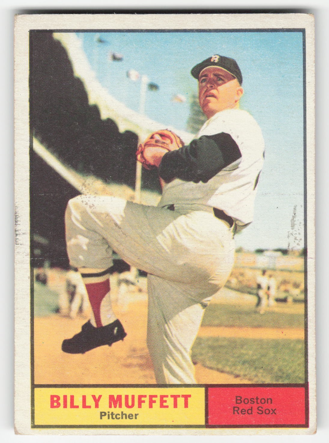 Billy Muffett 1961 Topps #16 Boston Red Sox Pr-Fr Glue