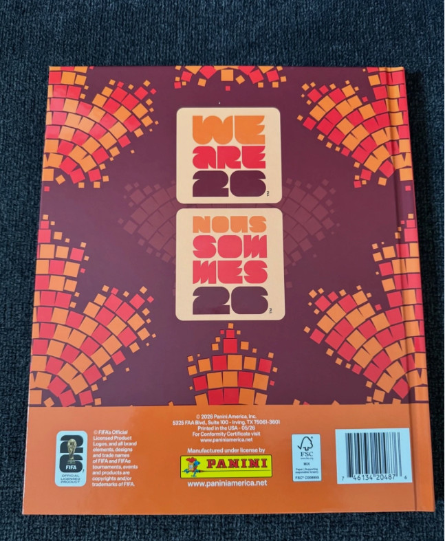 NEW 2026 Panini FIFA World Cup Hard Cover Album Canadian Edition